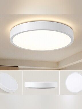 JOLUX 4 Pack 12W LED Flush Mount Ceiling Light Fixtures 800 Lumens 2700K